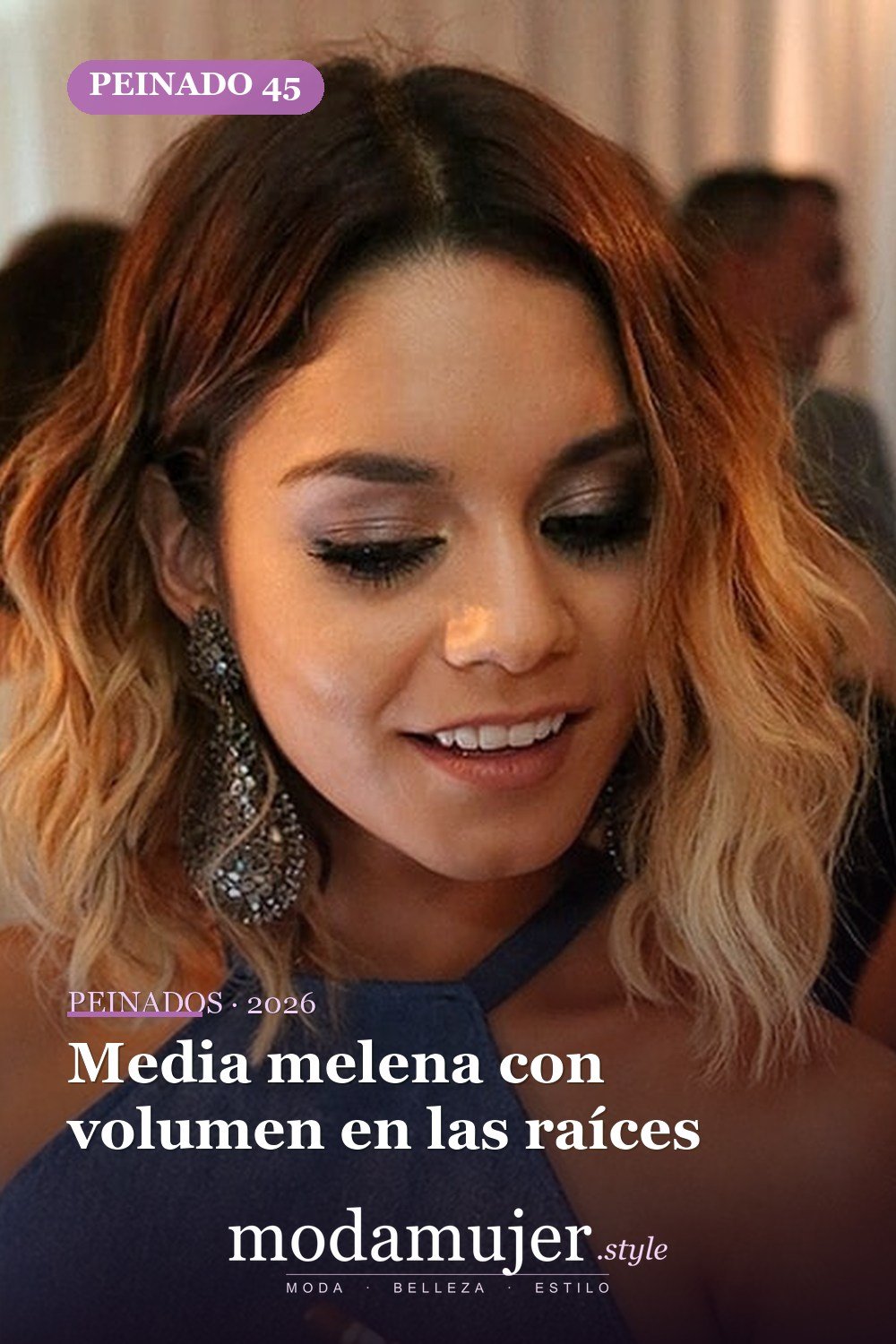 Media melena con volumen en las raíces — 65 mejores peinados de media melena