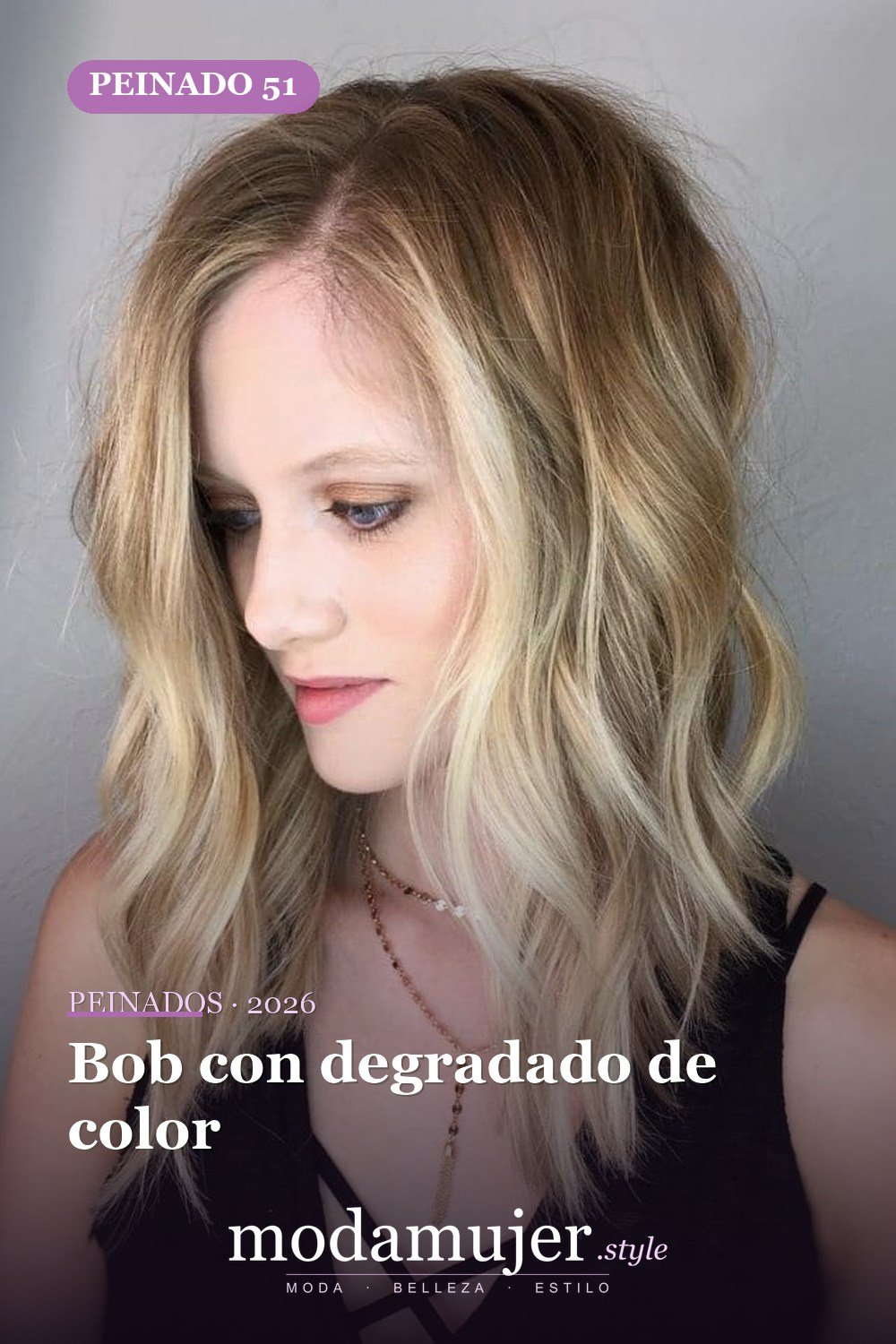 Bob con degradado de color — 65 mejores peinados de media melena