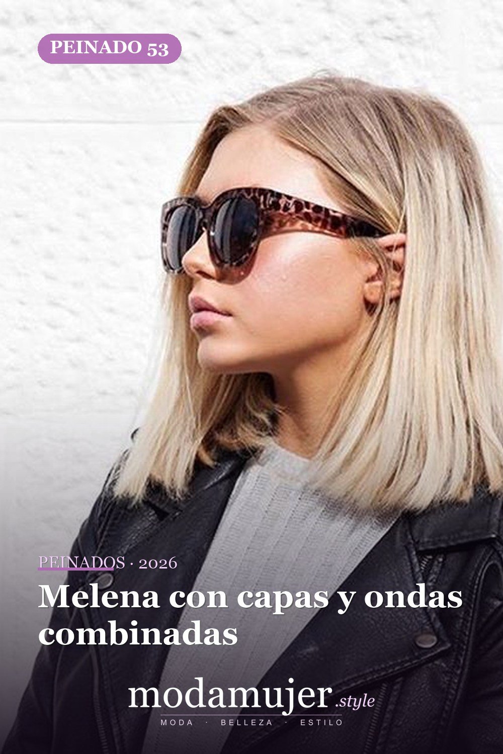 Melena con capas y ondas combinadas — 65 mejores peinados de media melena