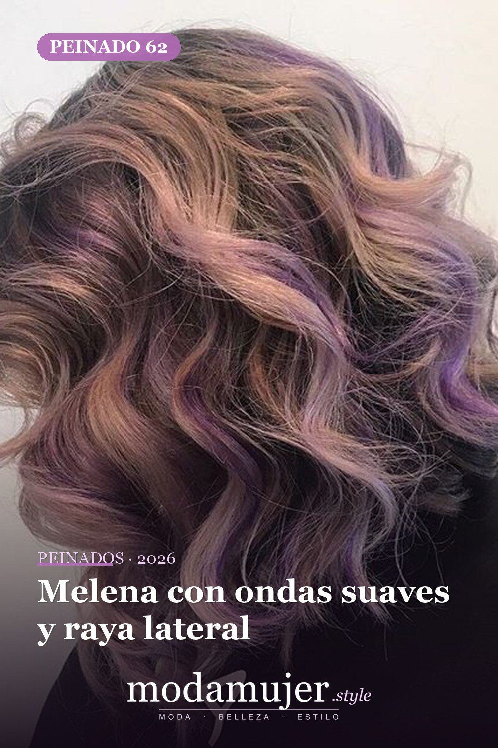 Melena con ondas suaves y raya lateral — 65 mejores peinados de media melena
