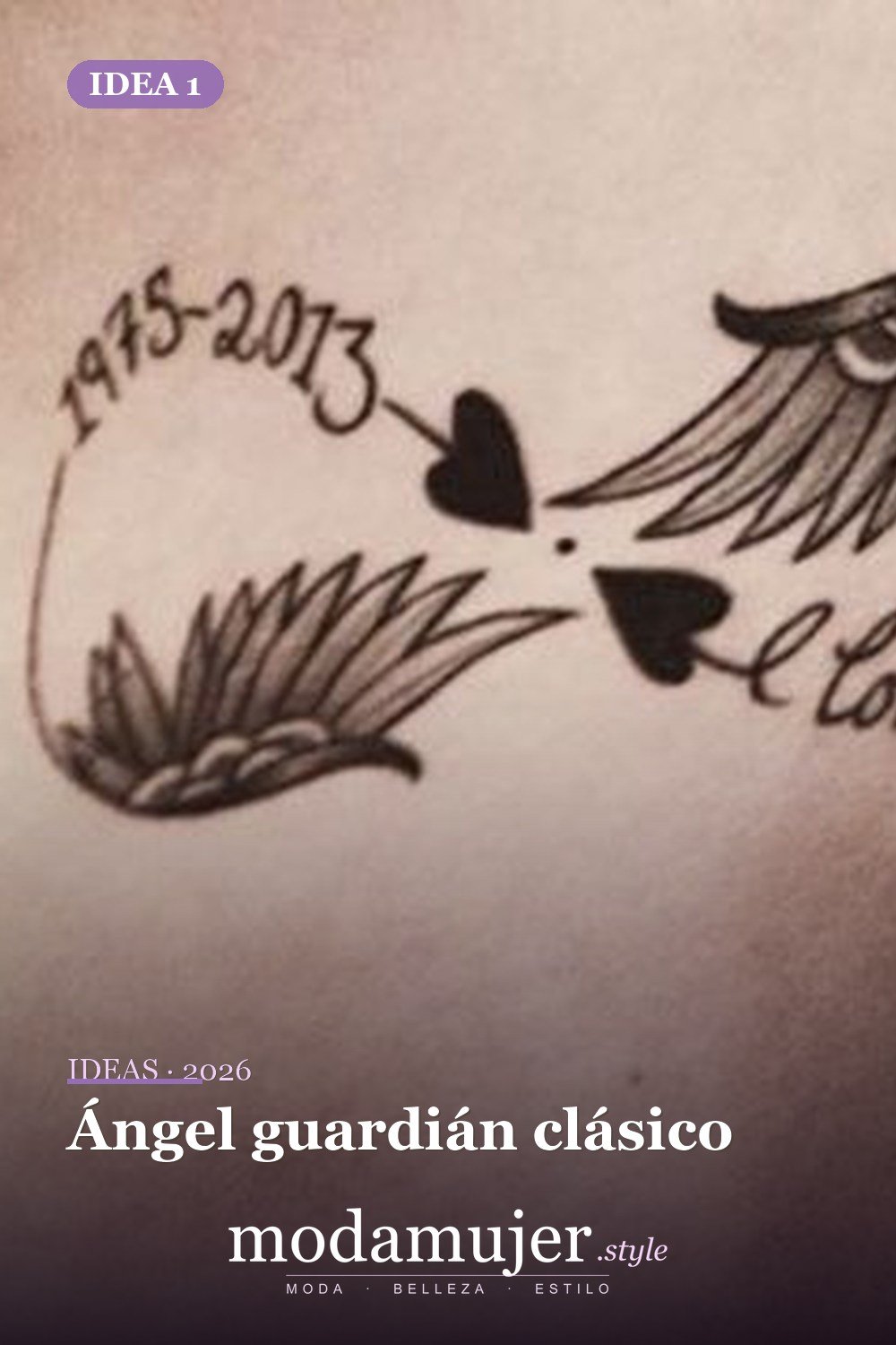 Ángel guardián clásico — 67 hermosos tatuajes de ángel celestial para niñas