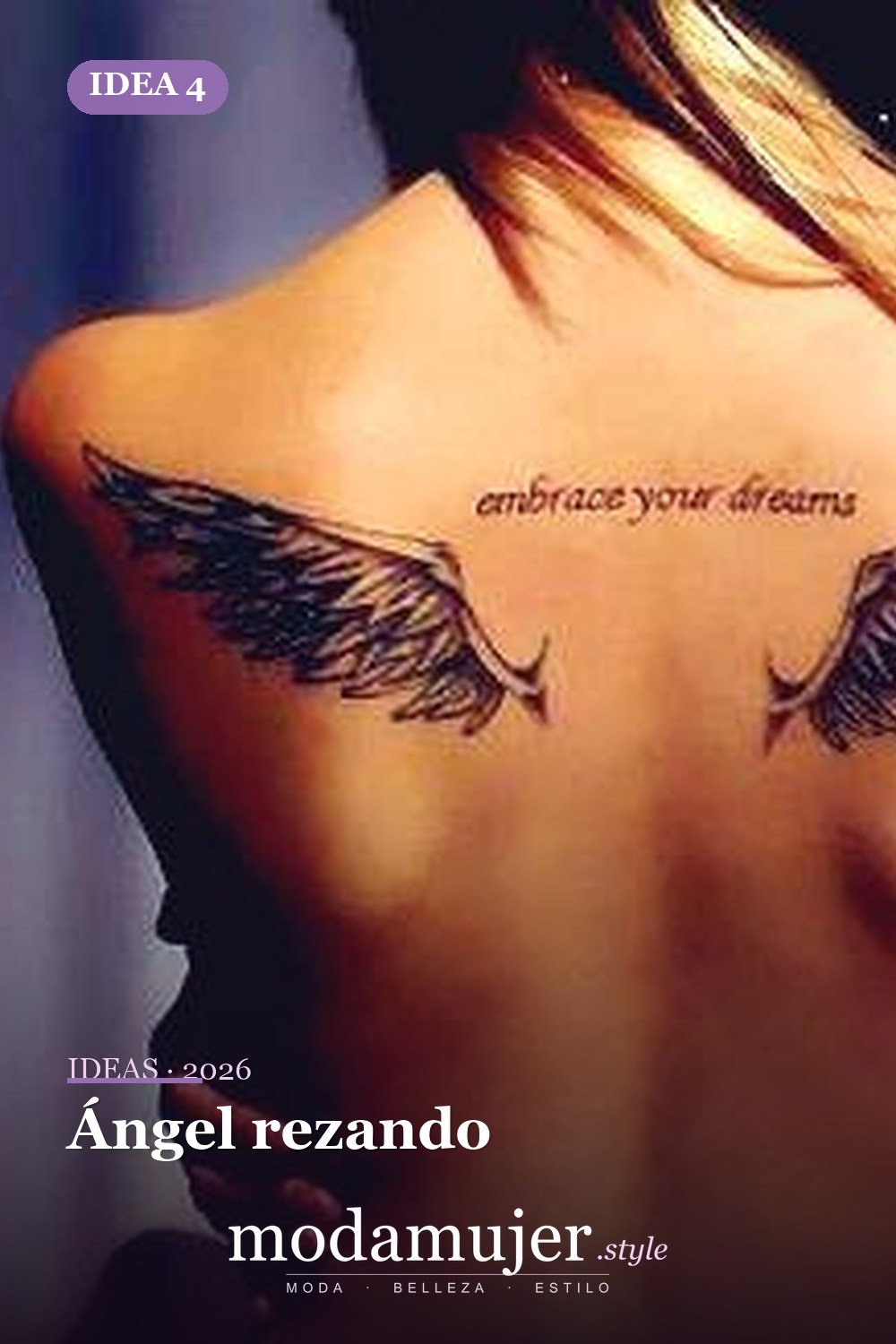 Ángel rezando — 67 hermosos tatuajes de ángel celestial para niñas