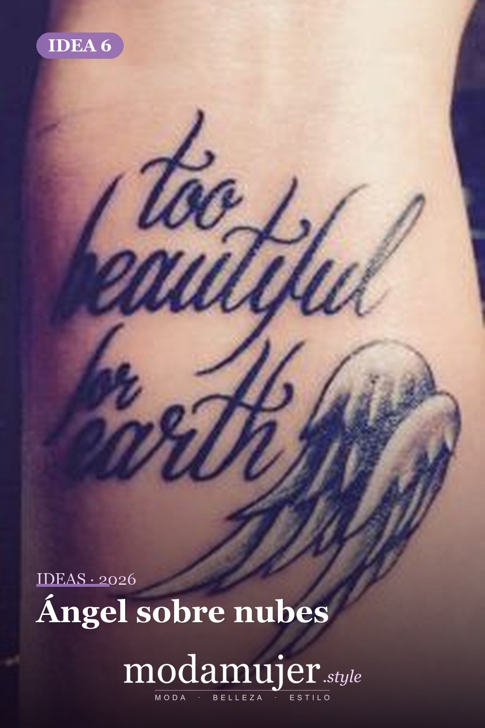 Ángel sobre nubes — 67 hermosos tatuajes de ángel celestial para niñas