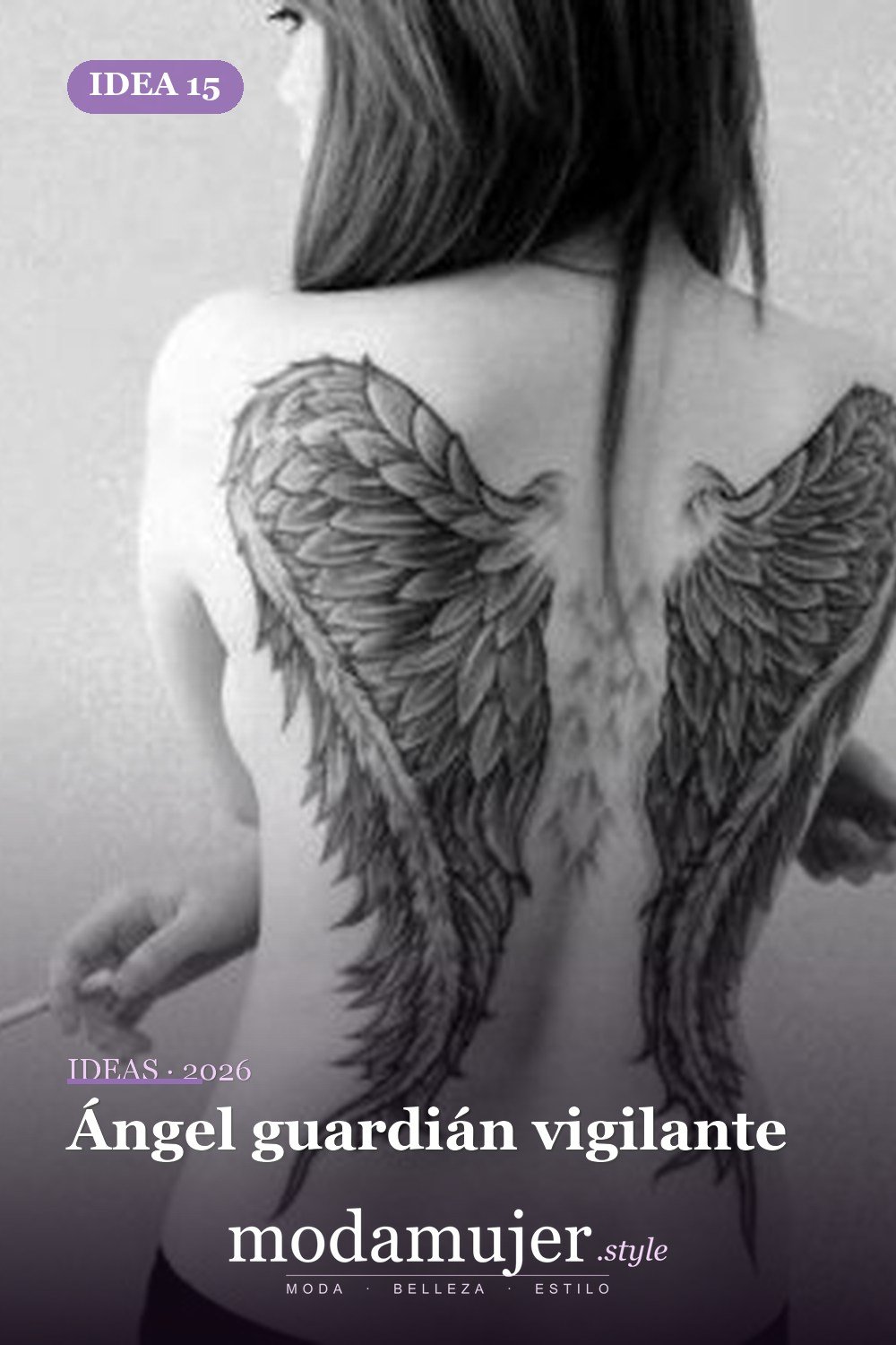 Ángel guardián vigilante — 67 hermosos tatuajes de ángel celestial para niñas