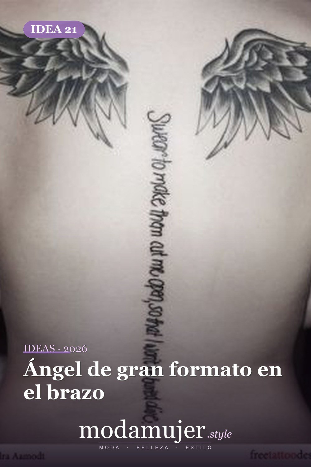 Ángel de gran formato en el brazo — 67 hermosos tatuajes de ángel celestial para niñas