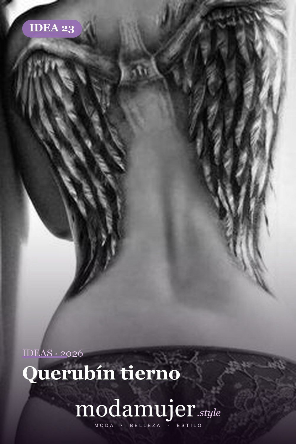 Querubín tierno — 67 hermosos tatuajes de ángel celestial para niñas