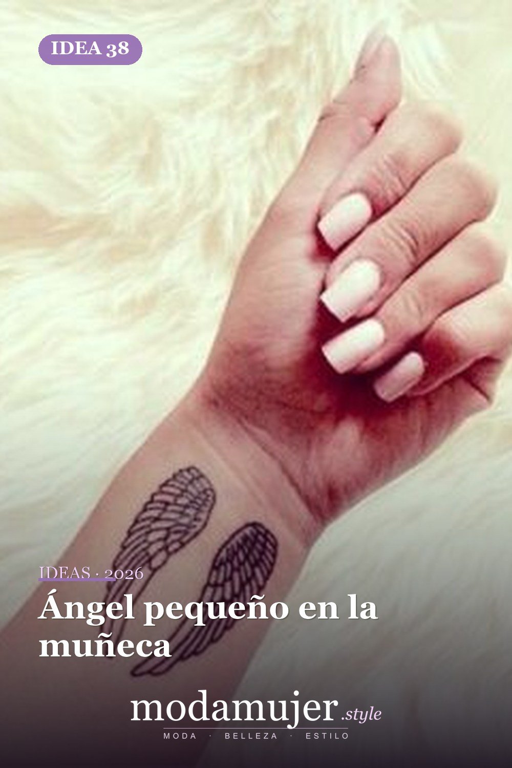 Ángel pequeño en la muñeca — 67 hermosos tatuajes de ángel celestial para niñas