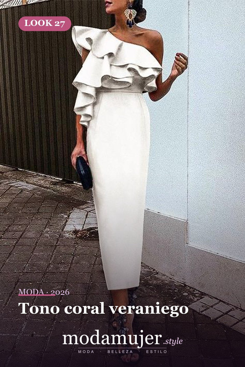 Tono coral veraniego — 69 ideas atractivas de vestido bodycon para fiestas de mujer