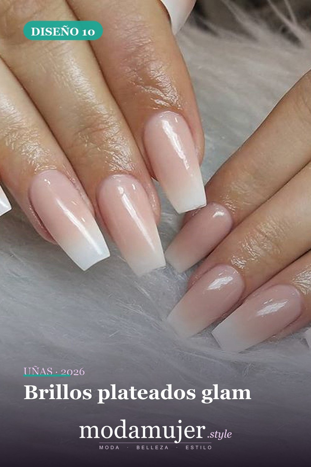 Brillos plateados glam — 69 ideas de diseño completo de uñas para inspirar tu próxima manicura