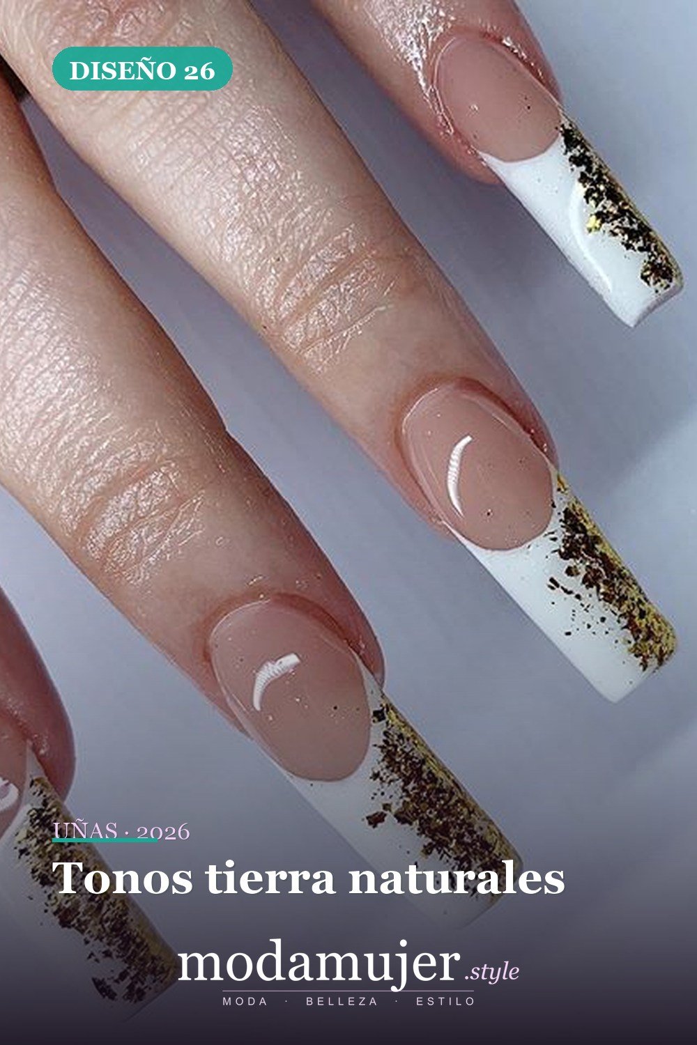 Tonos tierra naturales — 69 ideas de diseño completo de uñas para inspirar tu próxima manicura