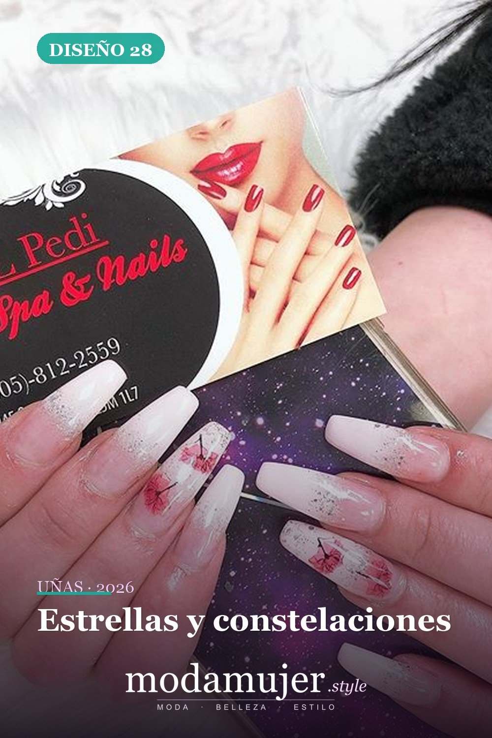 Estrellas y constelaciones — 69 ideas de diseño completo de uñas para inspirar tu próxima manicura