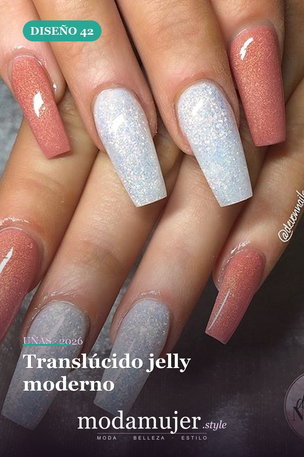Translúcido jelly moderno — 69 ideas de diseño completo de uñas para inspirar tu próxima manicura