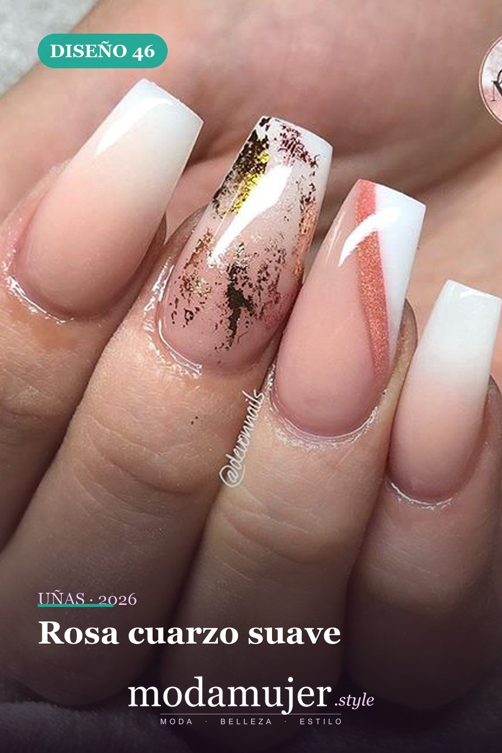 Rosa cuarzo suave — 69 ideas de diseño completo de uñas para inspirar tu próxima manicura
