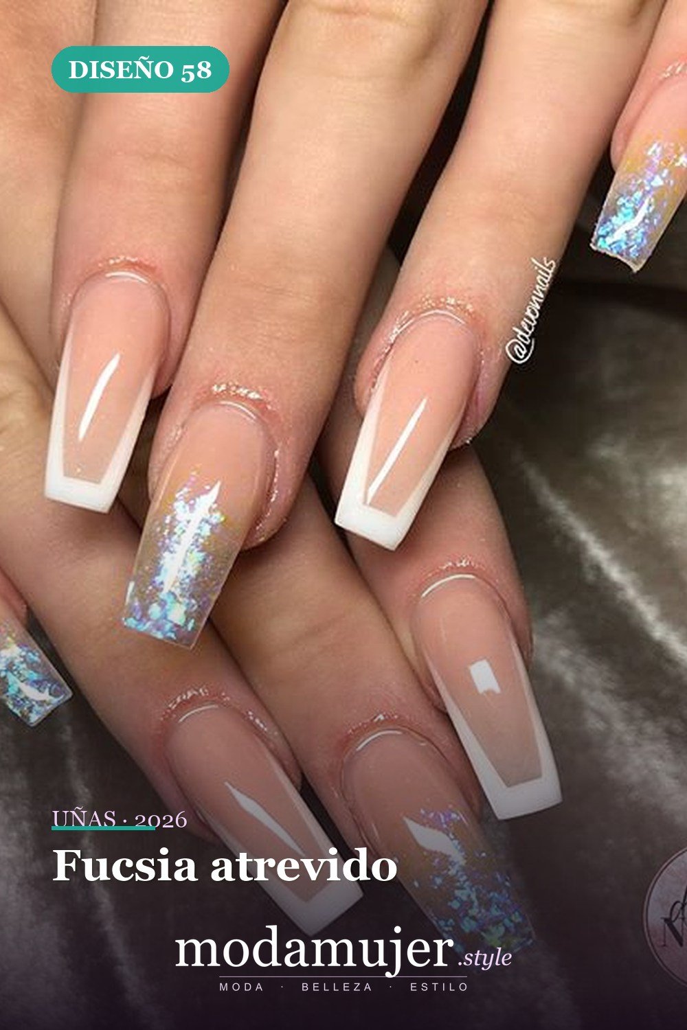 Fucsia atrevido — 69 ideas de diseño completo de uñas para inspirar tu próxima manicura