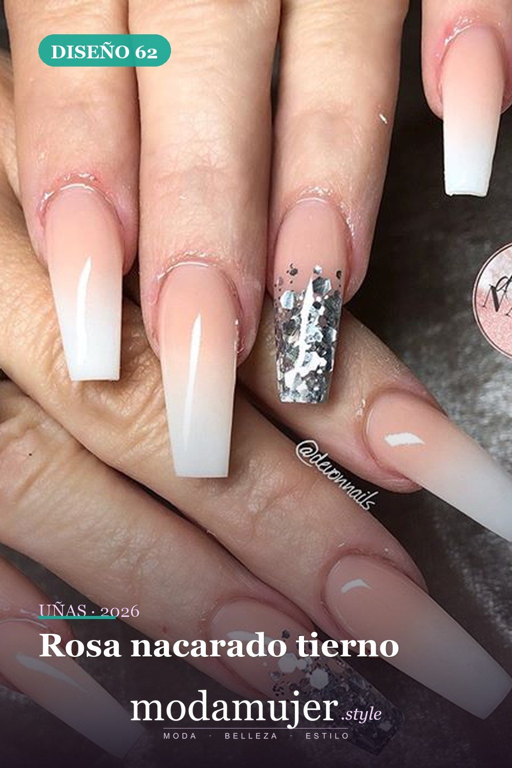 Rosa nacarado tierno — 69 ideas de diseño completo de uñas para inspirar tu próxima manicura