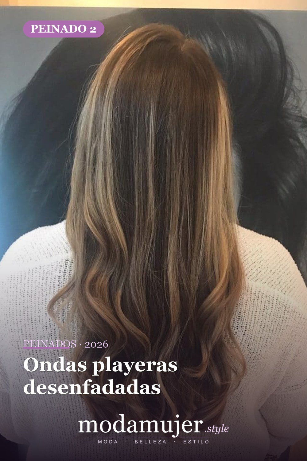 Ondas playeras desenfadadas — 72 peinados de moda cabello largo