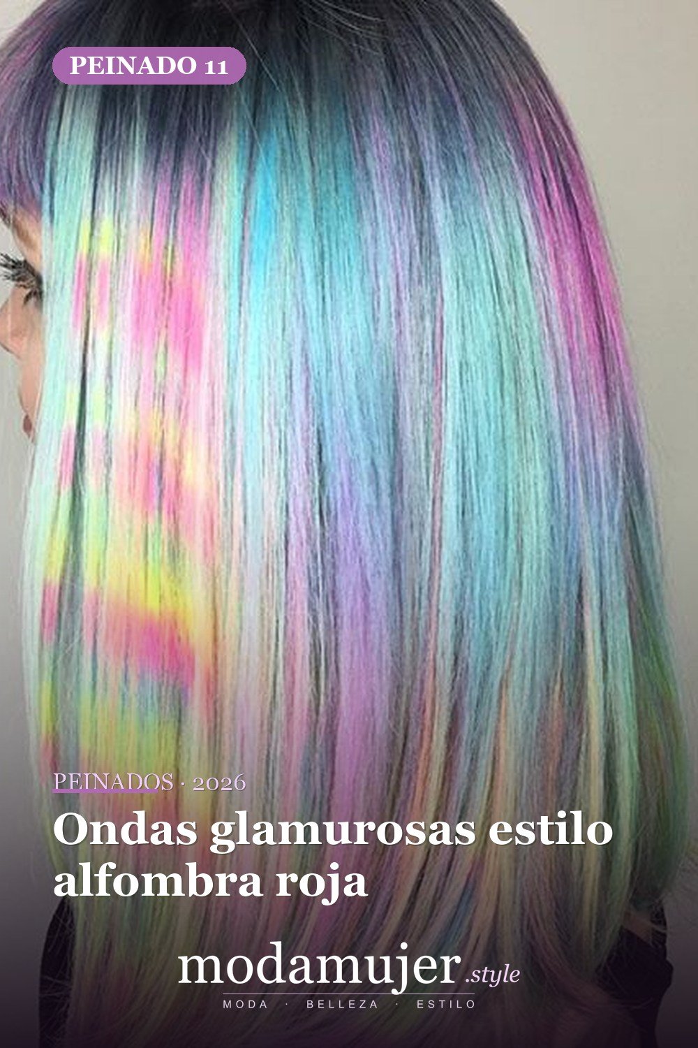 Ondas glamurosas estilo alfombra roja — 72 peinados de moda cabello largo