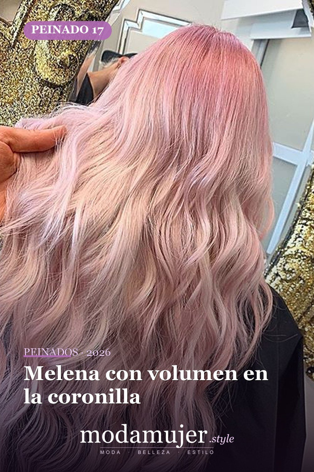 Melena con volumen en la coronilla — 72 peinados de moda cabello largo