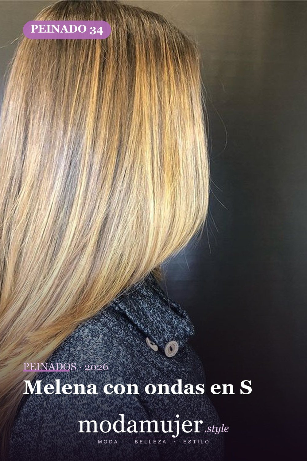 Melena con ondas en S — 72 peinados de moda cabello largo