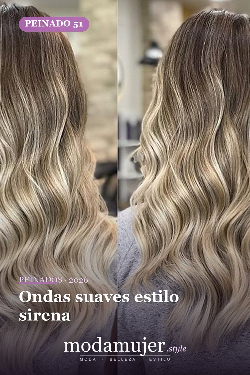 Ondas suaves estilo sirena — 72 peinados de moda cabello largo