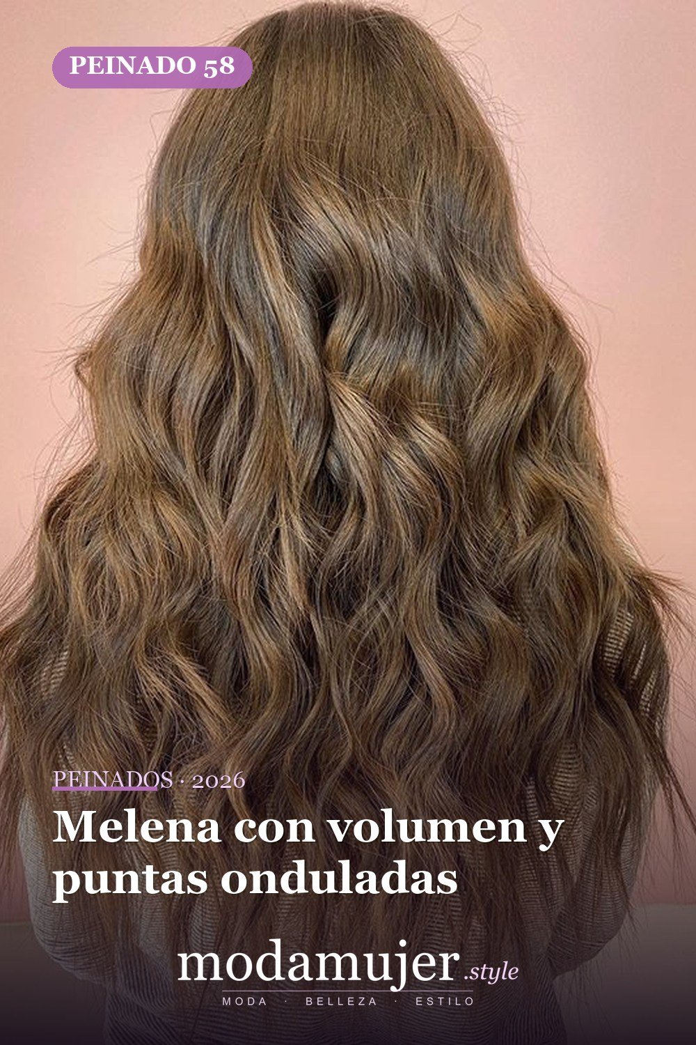 Melena con volumen y puntas onduladas — 72 peinados de moda cabello largo