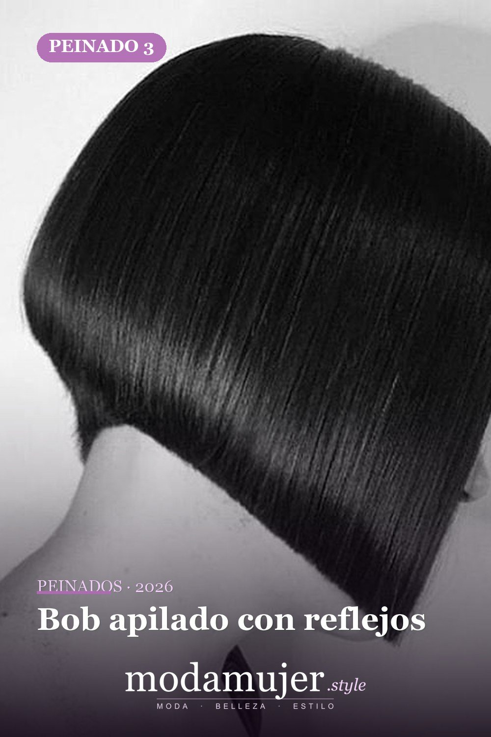 Bob apilado con reflejos — 72 peinados súper elegantes cortos Bob