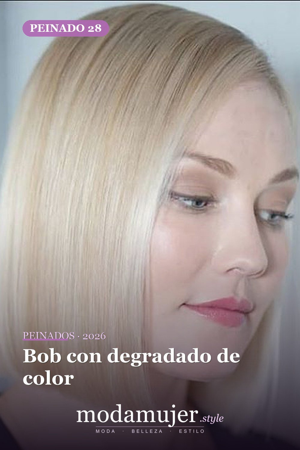 Bob con degradado de color — 72 peinados súper elegantes cortos Bob
