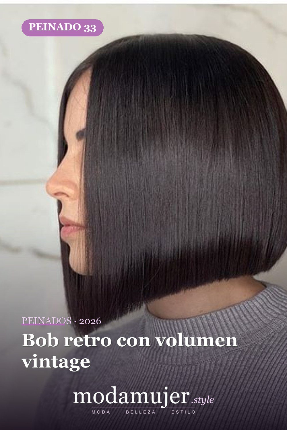Bob retro con volumen vintage — 72 peinados súper elegantes cortos Bob