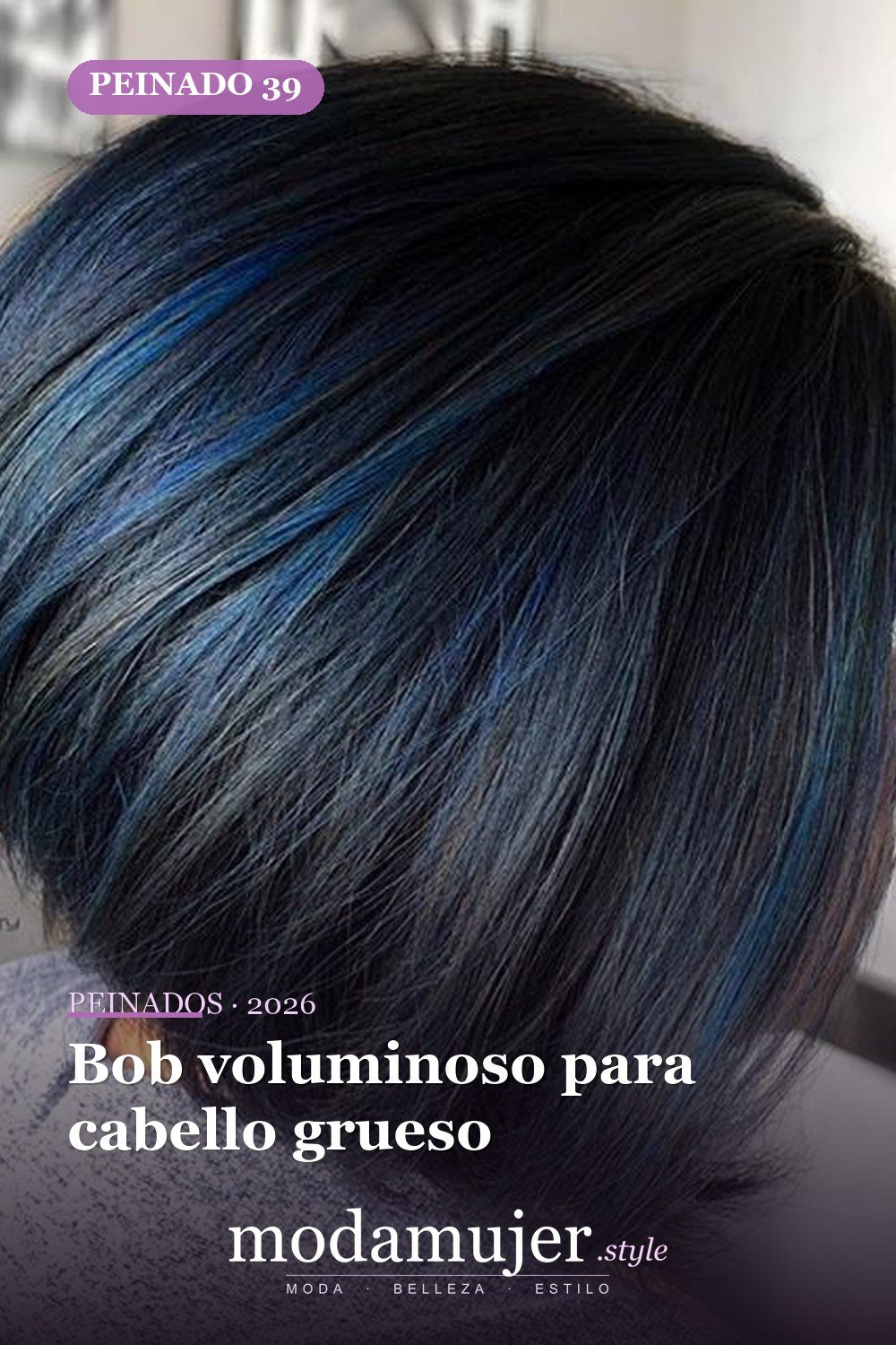 Bob voluminoso para cabello grueso — 72 peinados súper elegantes cortos Bob