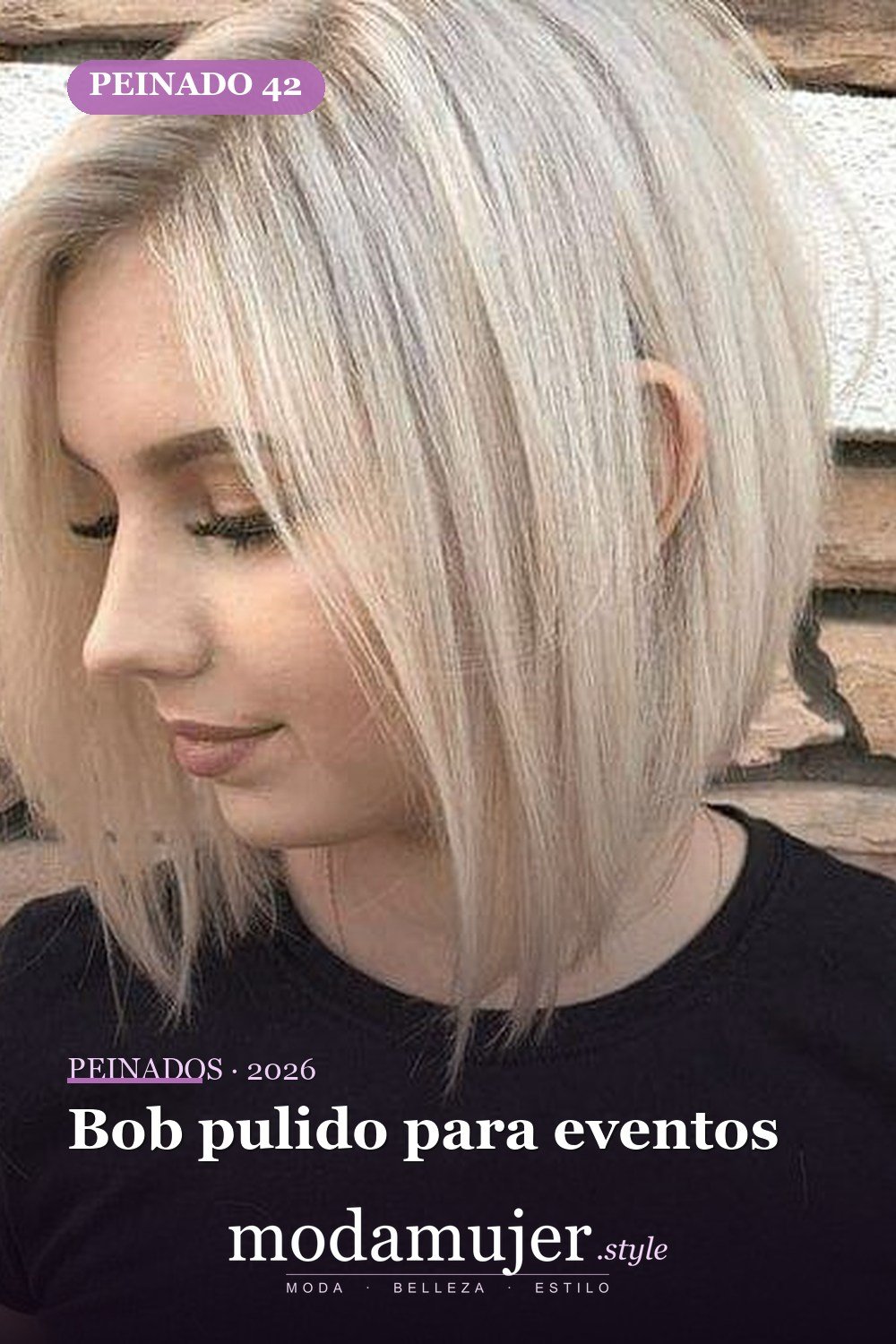 Bob pulido para eventos — 72 peinados súper elegantes cortos Bob