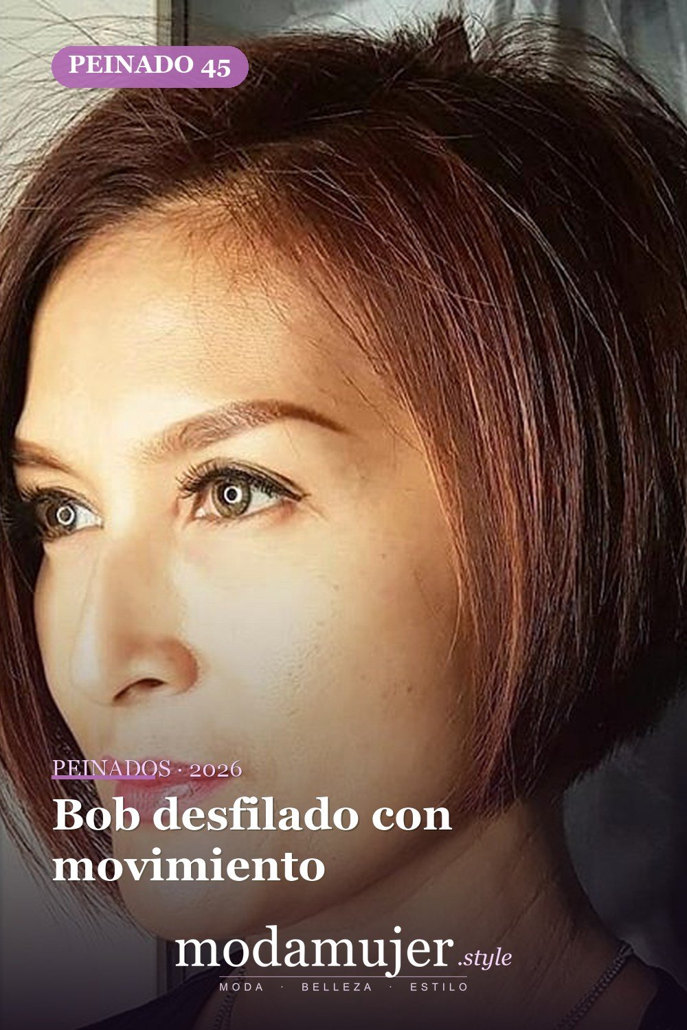 Bob desfilado con movimiento — 72 peinados súper elegantes cortos Bob