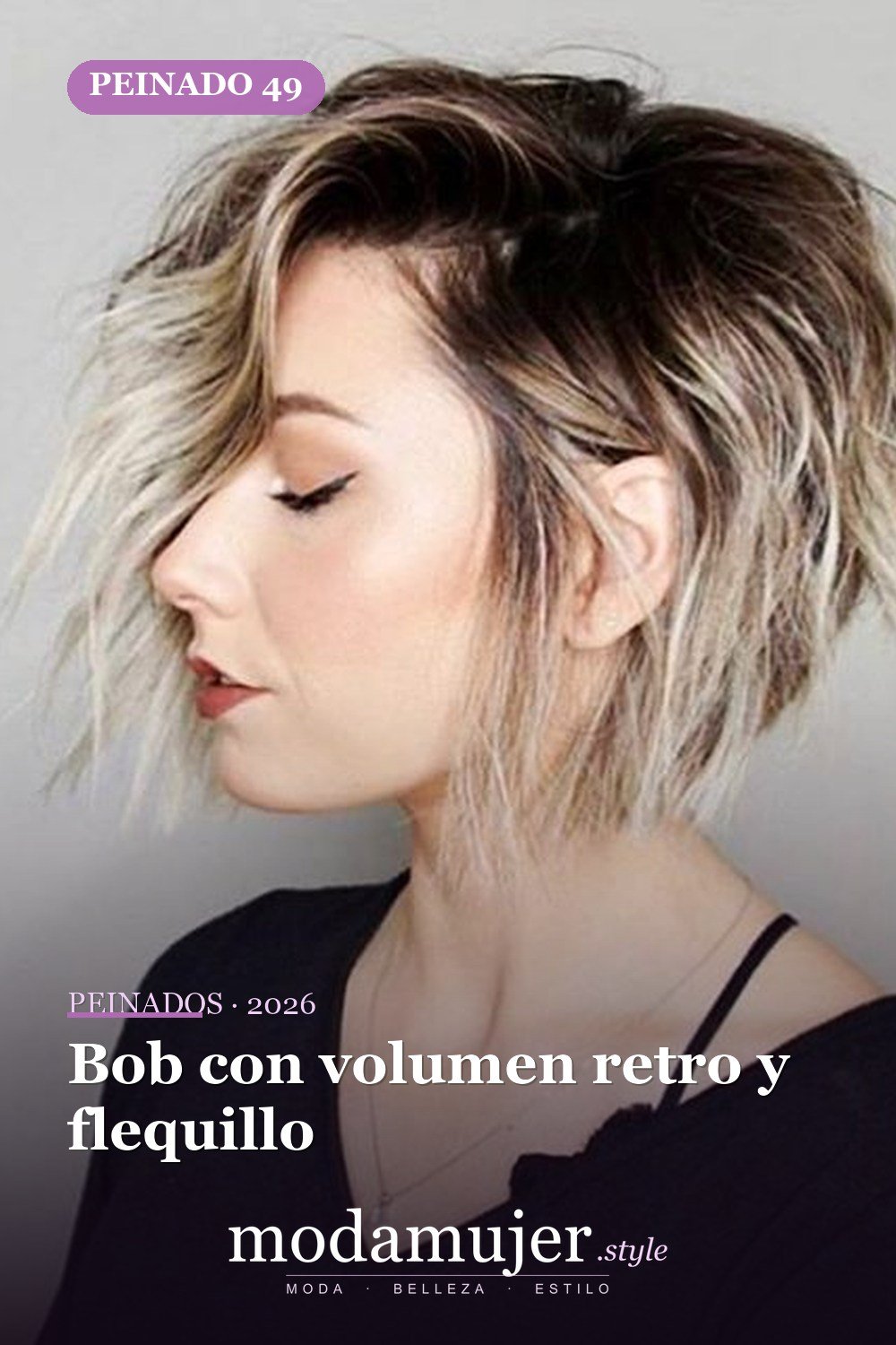 Bob con volumen retro y flequillo — 72 peinados súper elegantes cortos Bob