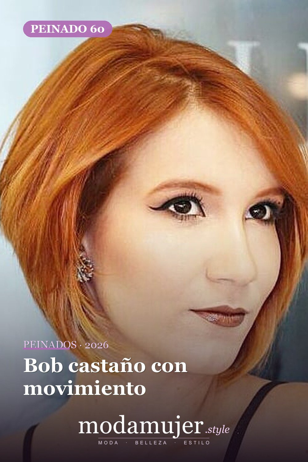 Bob castaño con movimiento — 72 peinados súper elegantes cortos Bob