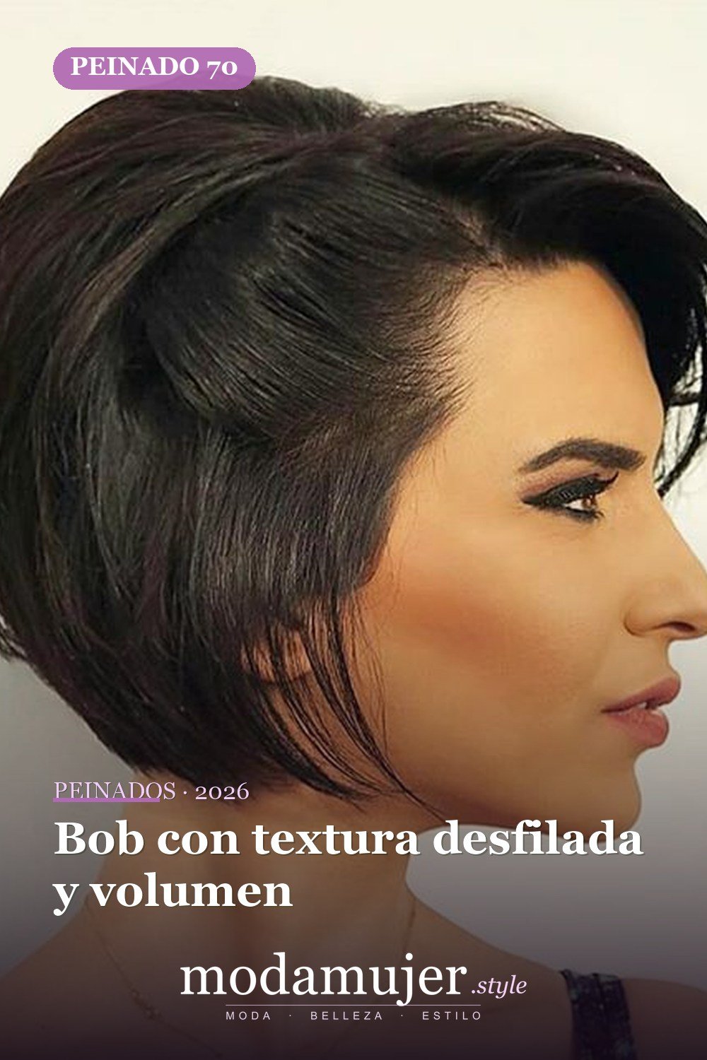 Bob con textura desfilada y volumen — 72 peinados súper elegantes cortos Bob