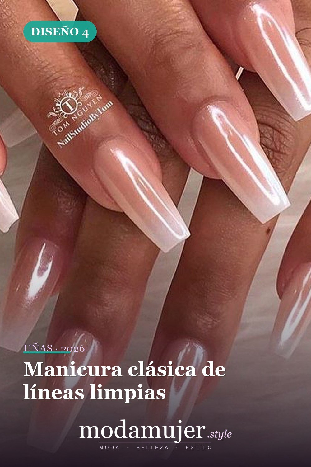 Manicura clásica de líneas limpias — 73 fotos inspiradas en diseño de uñas