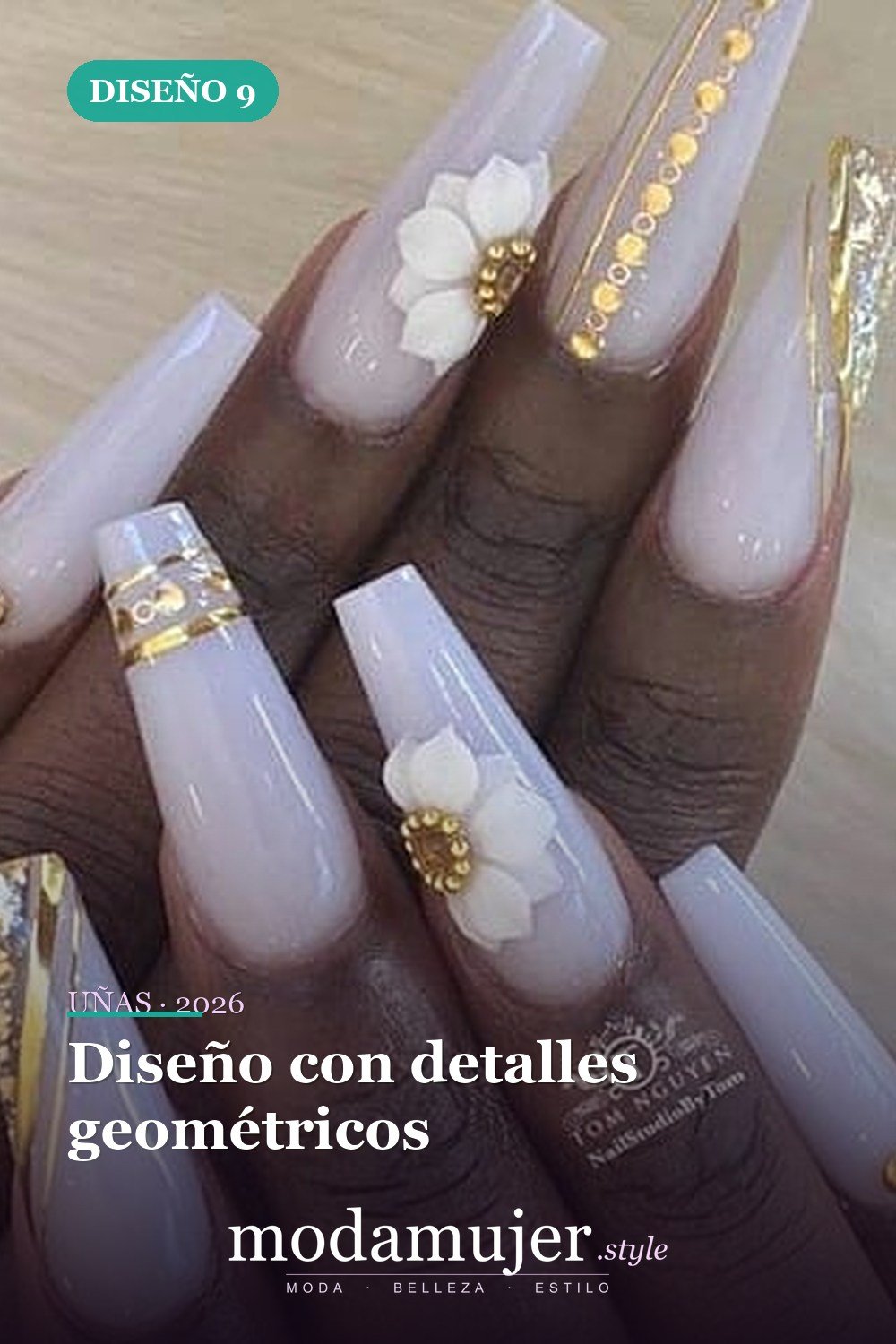 Diseño con detalles geométricos — 73 fotos inspiradas en diseño de uñas
