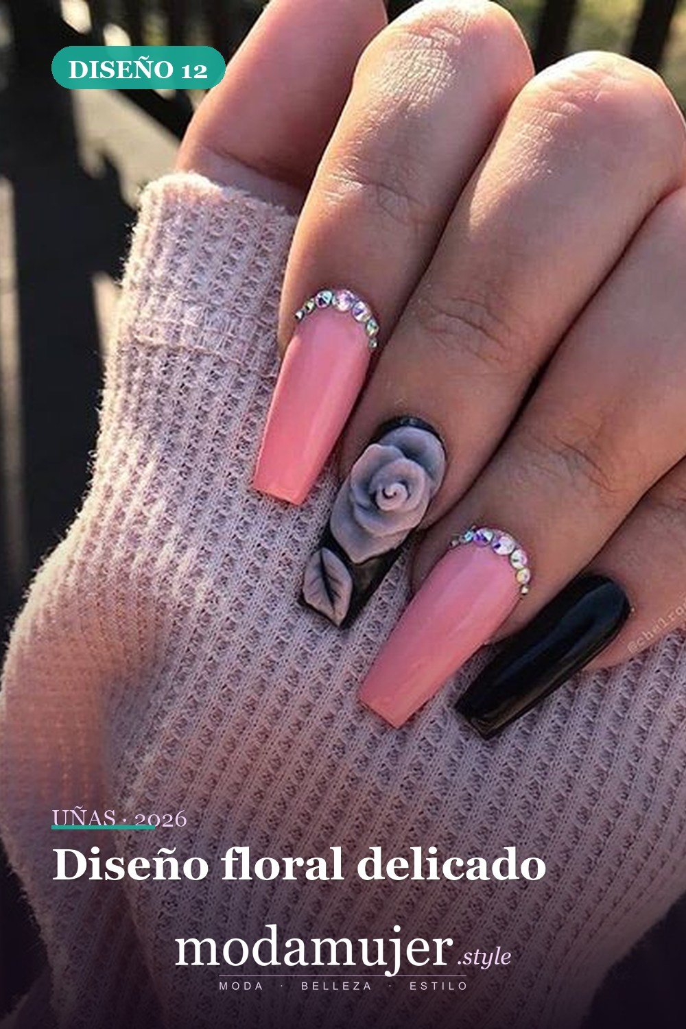 Diseño floral delicado — 73 fotos inspiradas en diseño de uñas