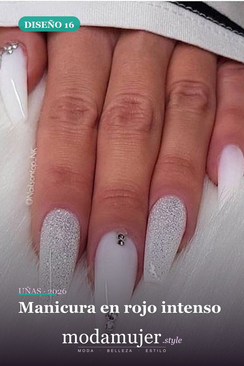Manicura en rojo intenso — 73 fotos inspiradas en diseño de uñas