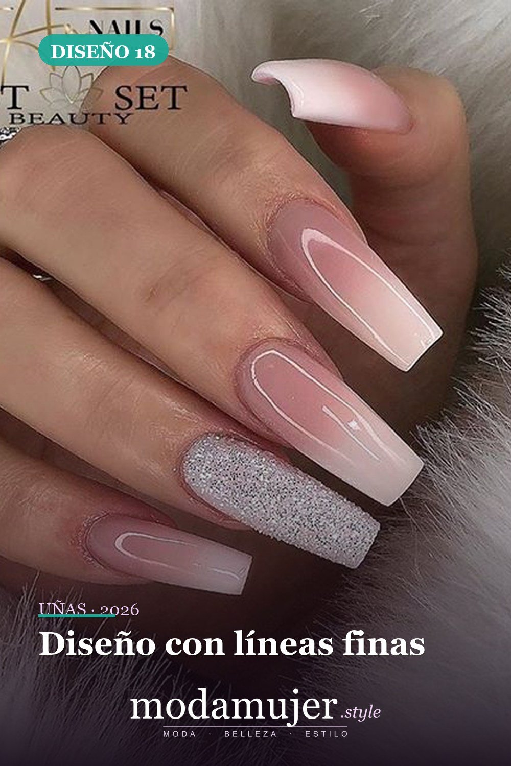Diseño con líneas finas — 73 fotos inspiradas en diseño de uñas