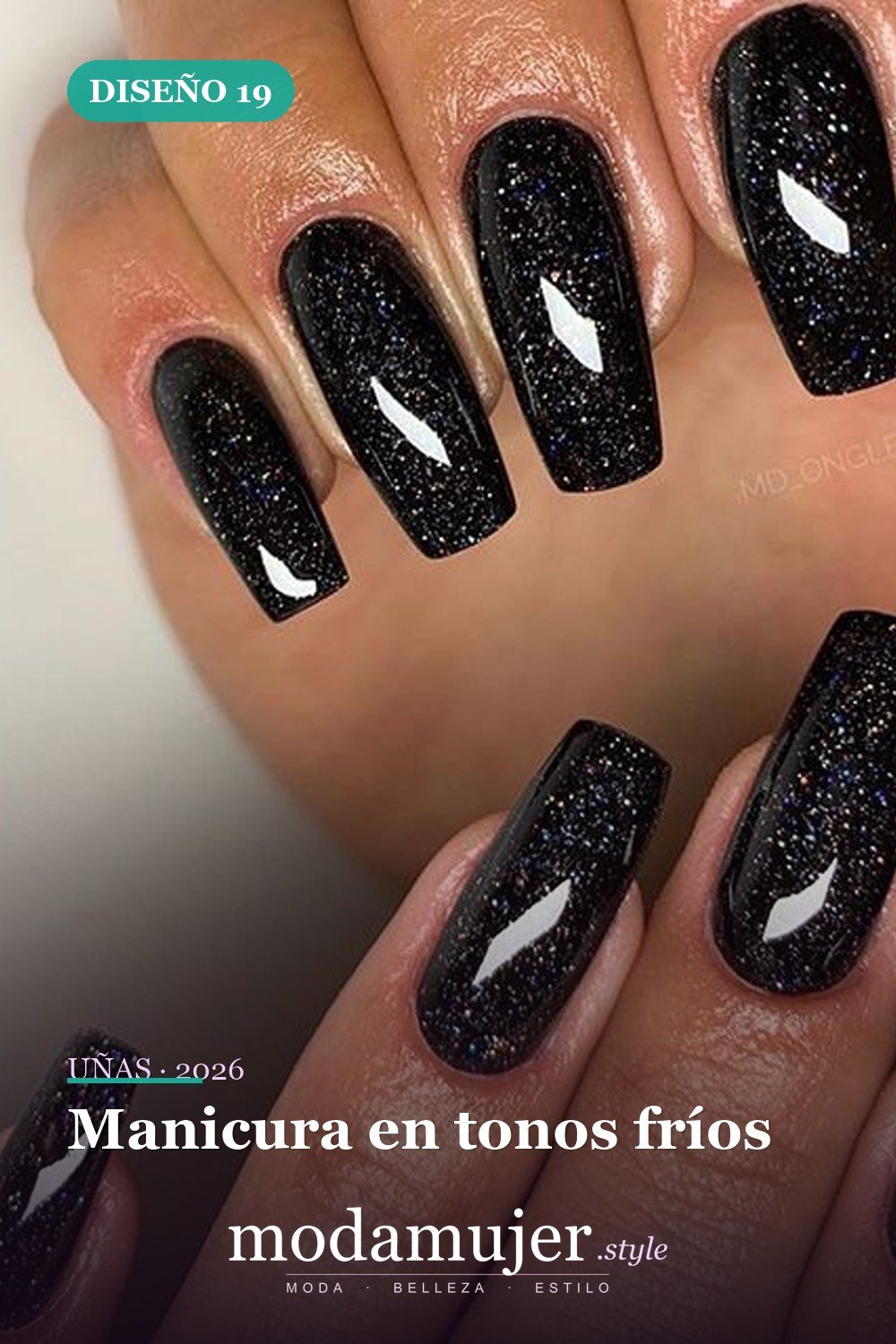 Manicura en tonos fríos — 73 fotos inspiradas en diseño de uñas