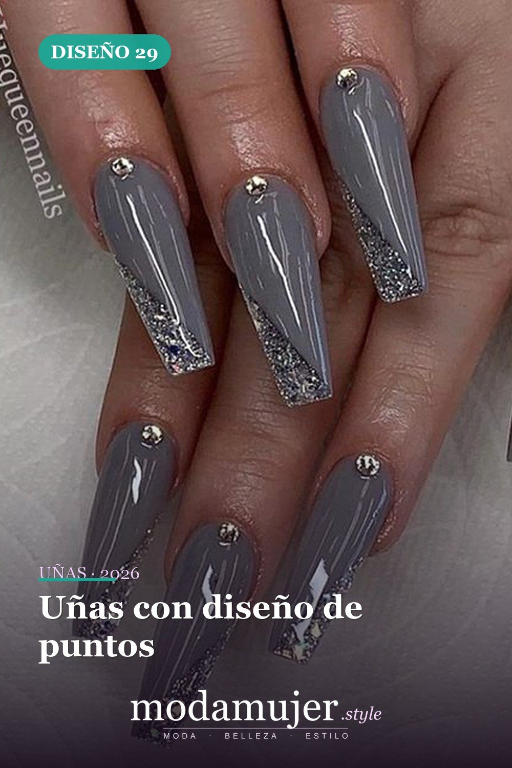 Uñas con diseño de puntos — 73 fotos inspiradas en diseño de uñas