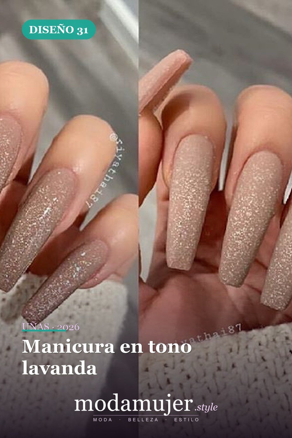 Manicura en tono lavanda — 73 fotos inspiradas en diseño de uñas