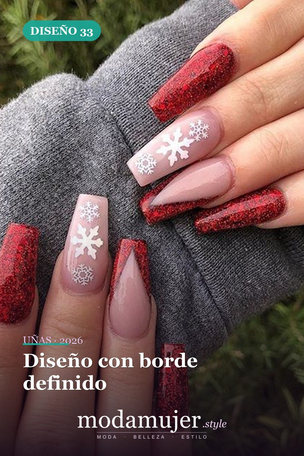Diseño con borde definido — 73 fotos inspiradas en diseño de uñas
