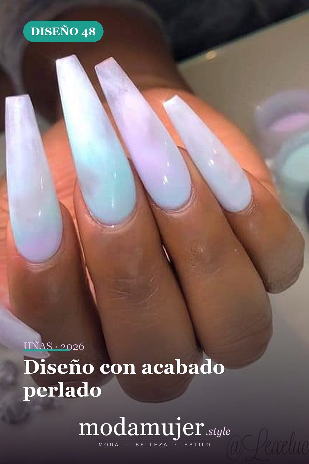 Diseño con acabado perlado — 73 fotos inspiradas en diseño de uñas