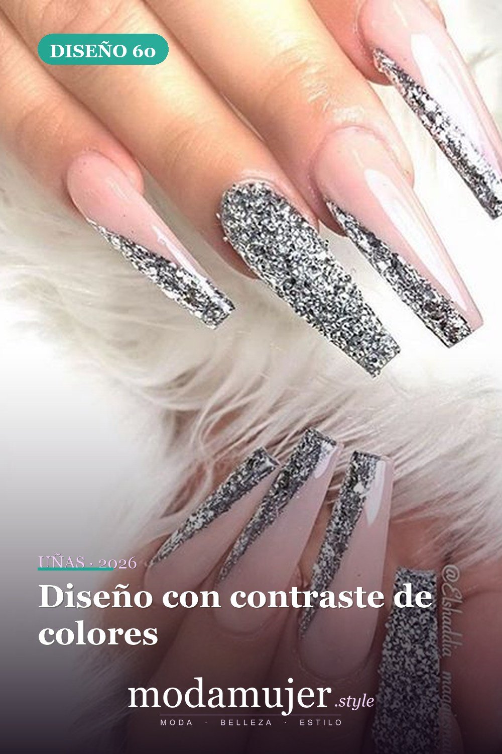 Diseño con contraste de colores — 73 fotos inspiradas en diseño de uñas