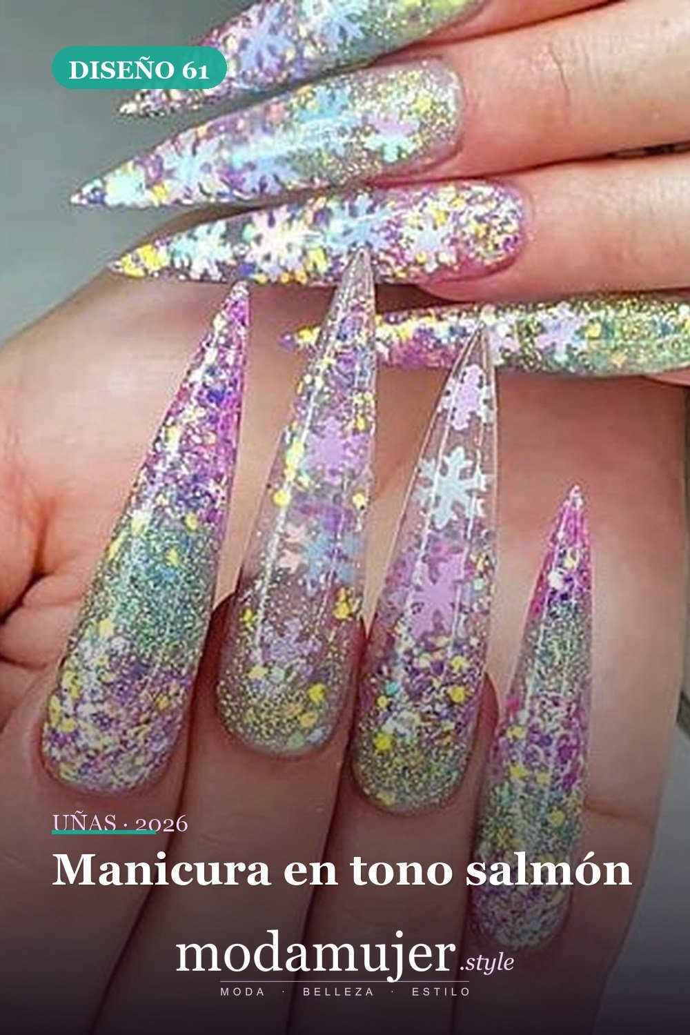 Manicura en tono salmón — 73 fotos inspiradas en diseño de uñas