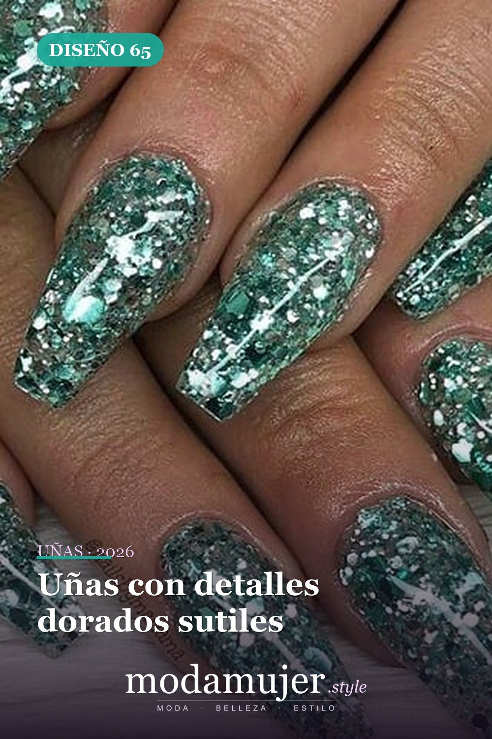Uñas con detalles dorados sutiles — 73 fotos inspiradas en diseño de uñas