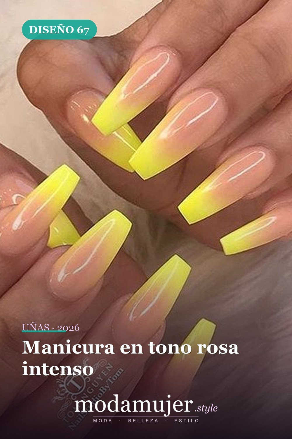 Manicura en tono rosa intenso — 73 fotos inspiradas en diseño de uñas