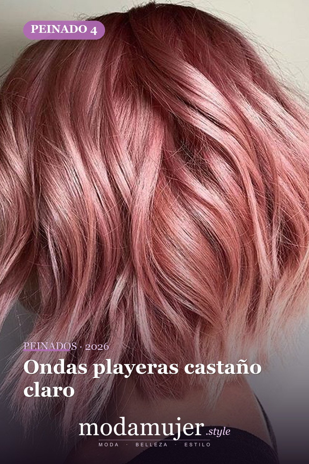Ondas playeras castaño claro — 79 mejores y hermosos peinados de media longitud