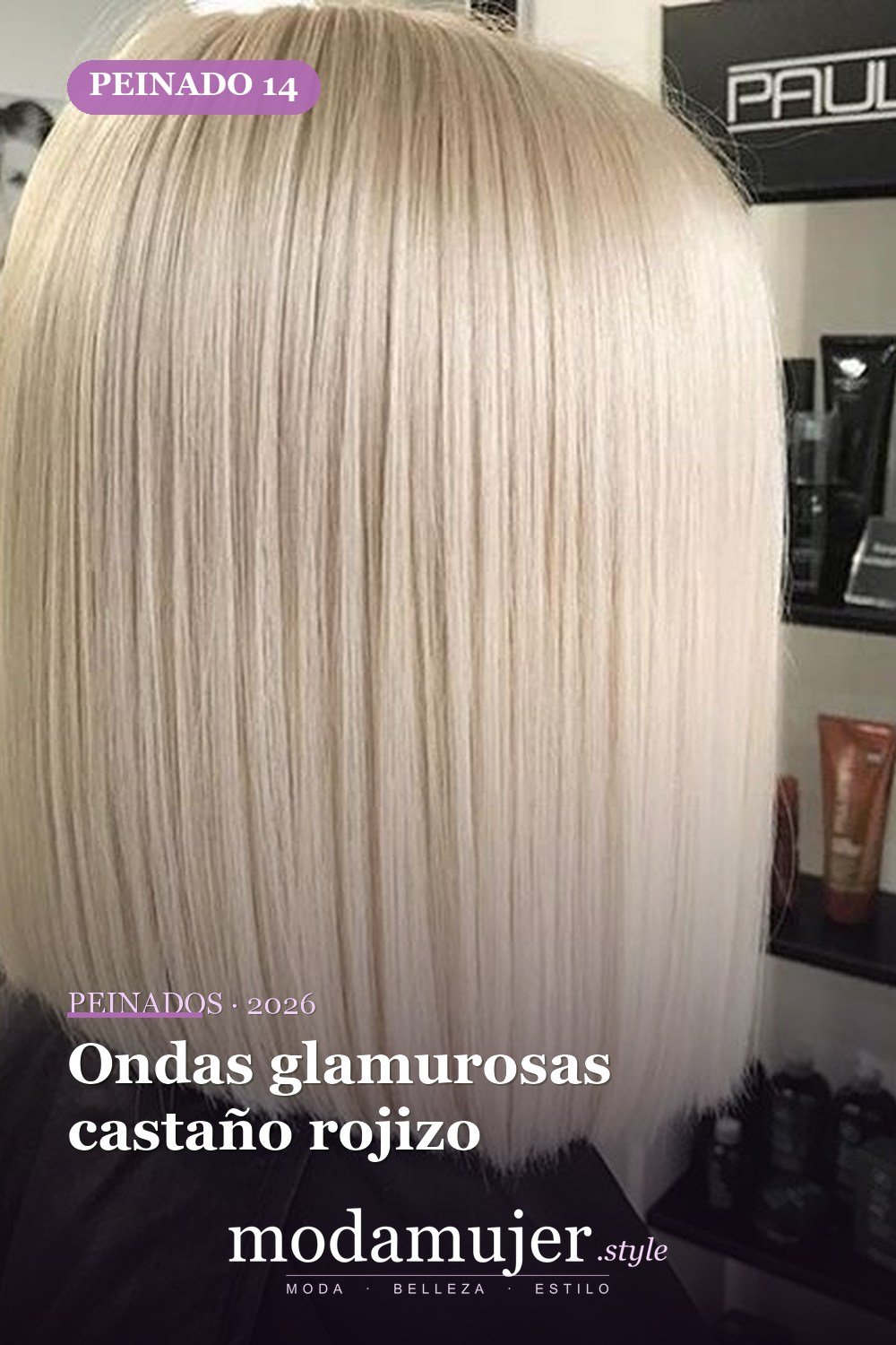 Ondas glamurosas castaño rojizo — 79 mejores y hermosos peinados de media longitud